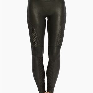 SPANX Black Moto Leggings